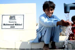 Water well in Pakistan Gul Muhammad Parheri village in Sindh