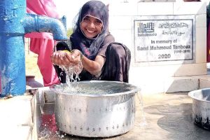 Water well in Pakistan Hamzo Mallah village in Sindh